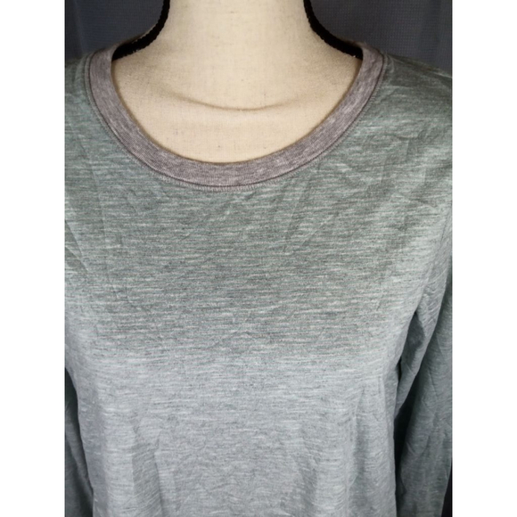 Women's Mossimo Supply Co. Light Gray and Green Long Sleeve Tee XXL - Picture 2 of 6
